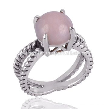 A Beautiful Pink Opal 925 Silver Handmade GemStone Ring to Her